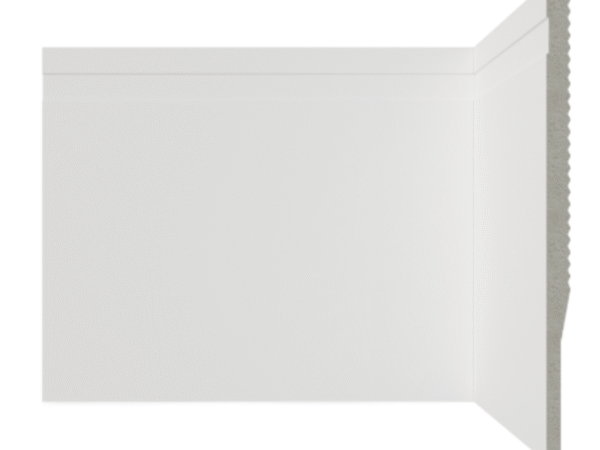 Rodapé Poliestireno Colab 20cm Frisado Branco 200x10x2400mm