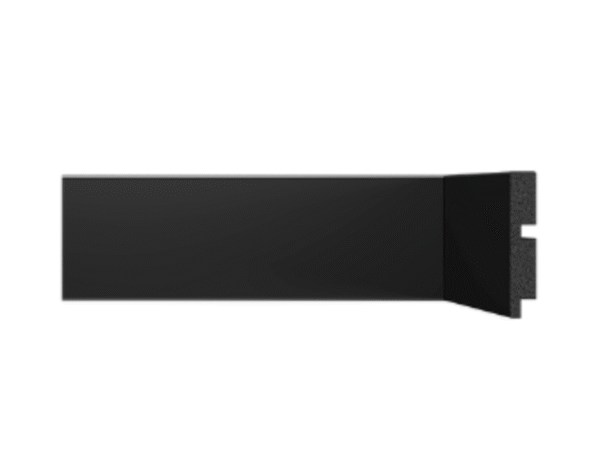 Rodapé Poliestireno Colab 5cm Liso Preto 50x10x2400mm