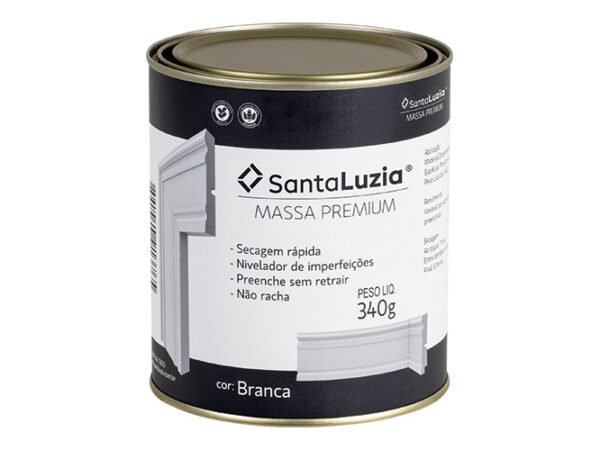 Massa premium branca com 340g Santa Luzia