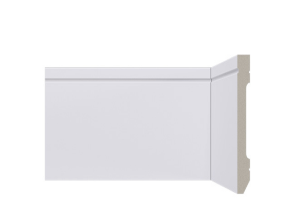 Rodapé Poliestireno Santa Luzia No 702 branco 7cm 70x13x2400mm