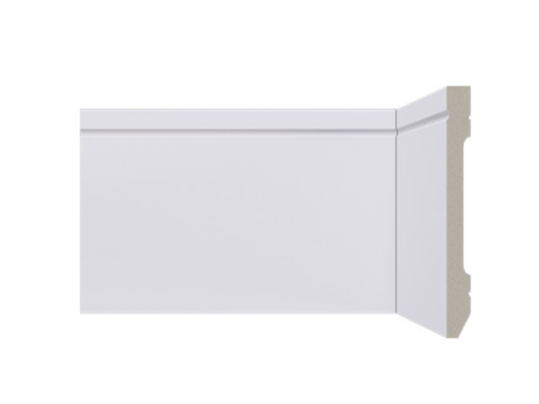 Rodapé Poliestireno Santa Luzia No 703 branco 10cm 100x13x2400mm