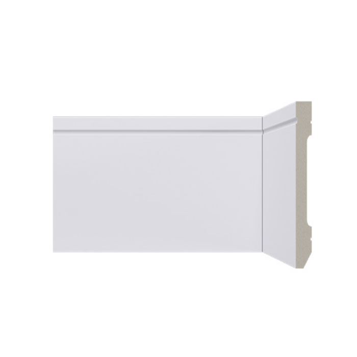 Rodapé Poliestireno Santa Luzia No 703 branco 10cm 100x13x2400mm