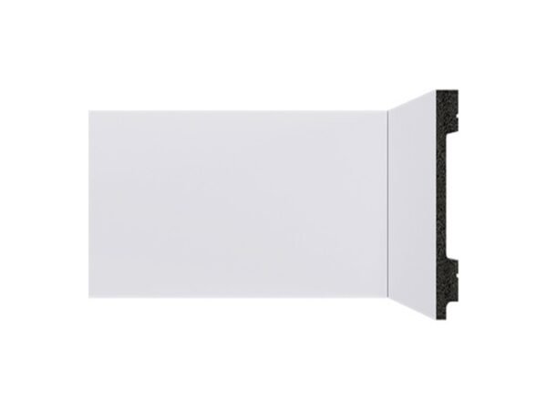 Rodapé Poliestireno Santa Luzia  B105 Bellitas branco liso (Massa Escura) 10cm 100x13x2400mm