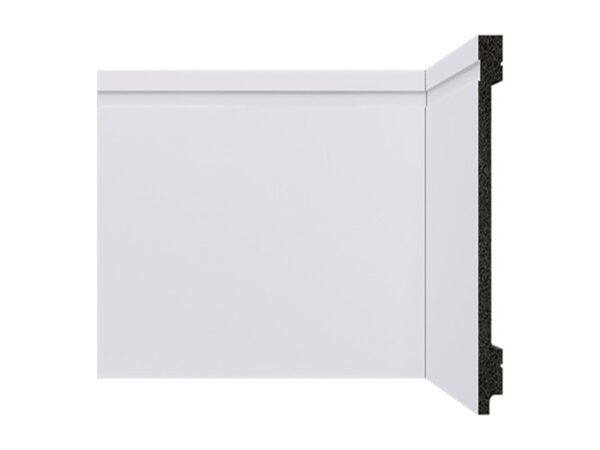 Rodapé Poliestireno Santa Luzia  B154 Bellitas branco frisado (Massa Escura) 15cm 150x13x2400mm