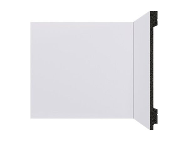 Rodapé Poliestireno Santa Luzia  B155 Bellitas branco liso (Massa Escura) 15cm 150x13x2400mm