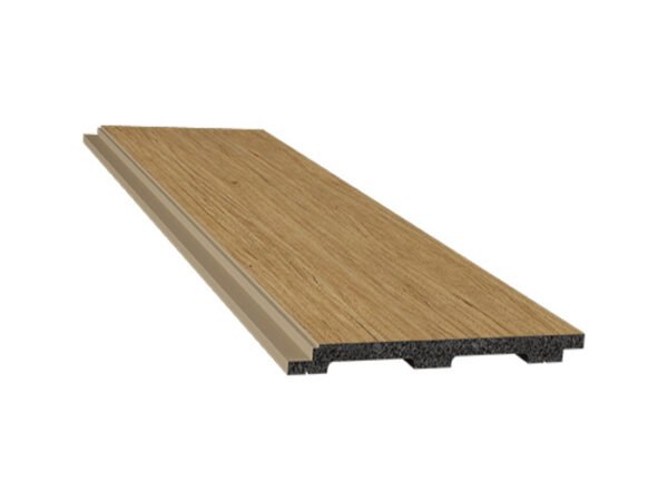 Painel Revestimento de poliestireno Santa Luzia Nero Liso Naturale 162mm 162x11x2800mm