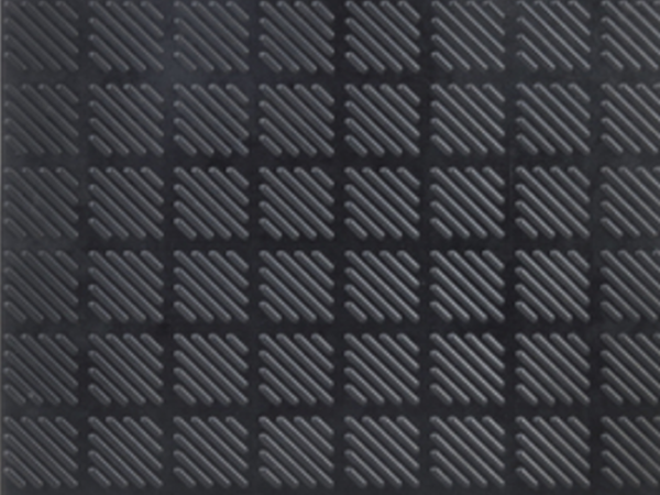 Placas de borracha estriado colado 4mm 500x4x500mm