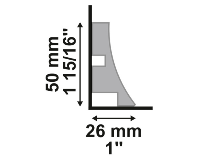 Rodapés de poliestireno Santa Luzia 5cm 50x2400mm - Imagem 9