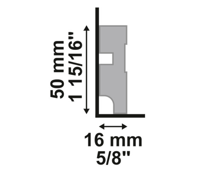 Rodapés de poliestireno Santa Luzia 5cm 50x2400mm - Imagem 10