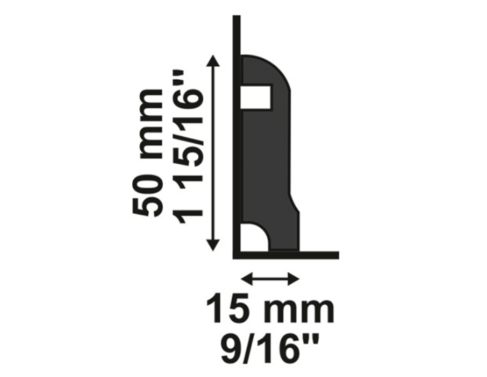 Rodapés de poliestireno Santa Luzia 5cm 50x2400mm - Imagem 7