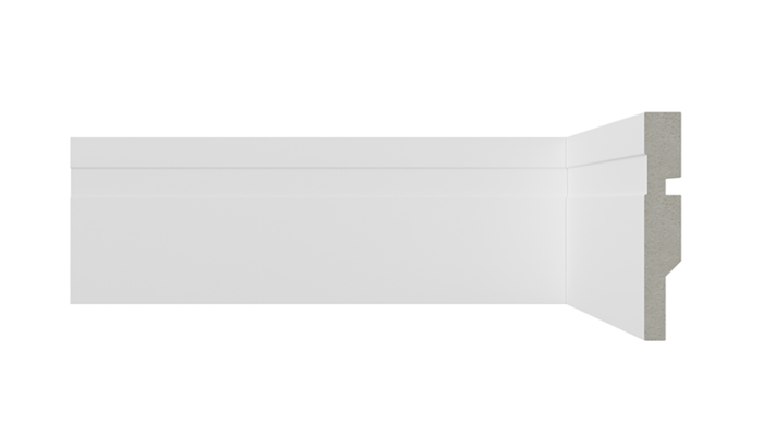 Rodapés ForthArt EPS Branco 8cm 80x13x2400mm