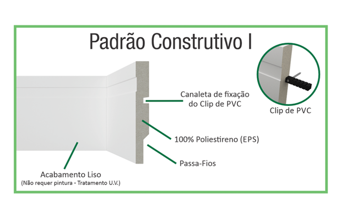 Rodapés ForthArt EPS 10cm 100x2400mm - Imagem 2