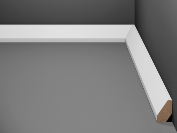 Rodapés MDF Eucafloor tipo cordão linha Estilo 2,4cm  24x15x2400mm