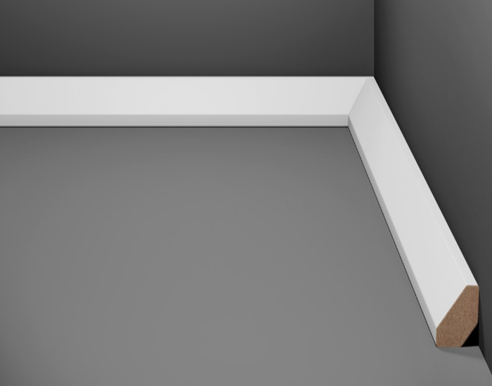 Rodapés MDF Eucafloor tipo cordão linha Estilo 2,4cm 24x15x2400mm