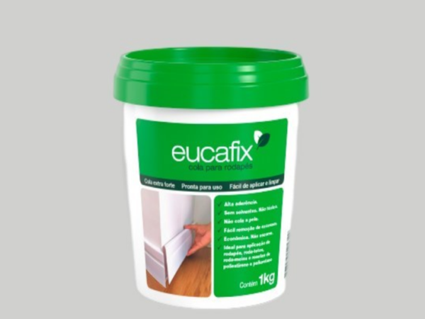 Cola Eucafix Acqua Eucafloor para Rodapé 1Kg
