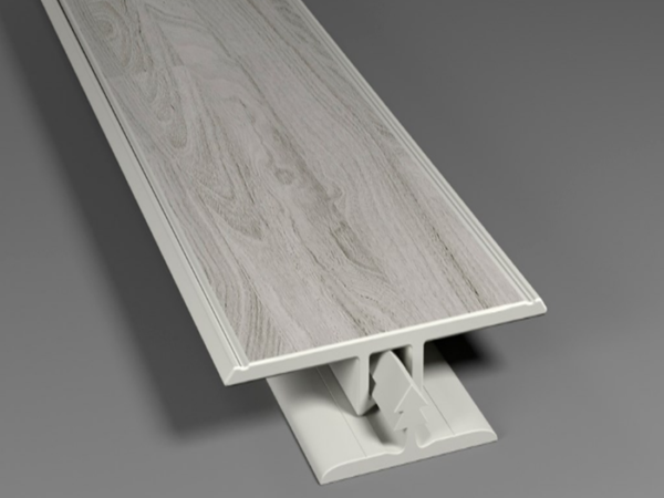 Perfil T em PVC Eucafloor linha Tecno 10x37x1800mm